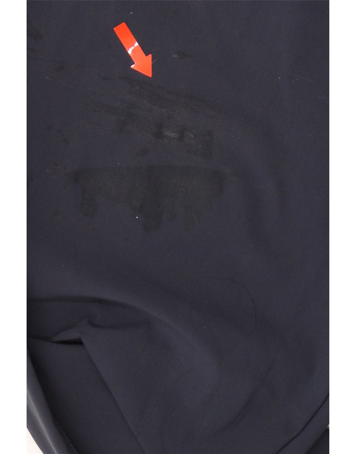 CHERVO Womens Slim Chino Trousers IT 44 Medium W30 L28 Navy Blue Vintage Chervo and Second-Hand Chervo from Messina Hembry 