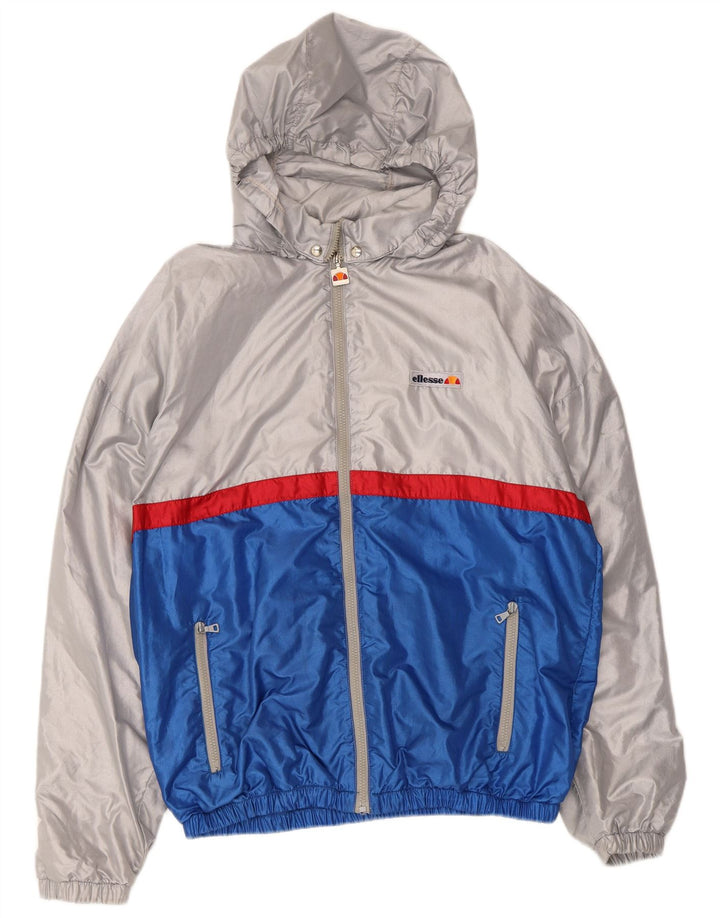 Jachetă de top pentru trening cu glugă pentru bărbați Ellesse IT 50 Medium Silver Colorblock