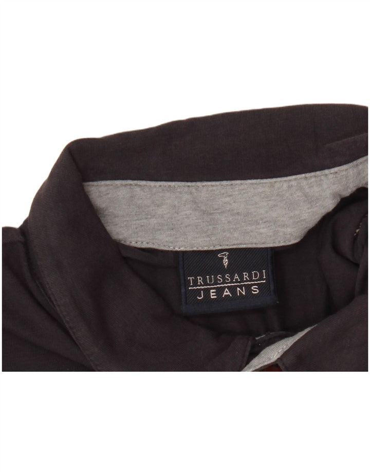 TRUSSARDI JEANS Tricou polo pentru bărbați, mare, albastru bleumarin, bumbac