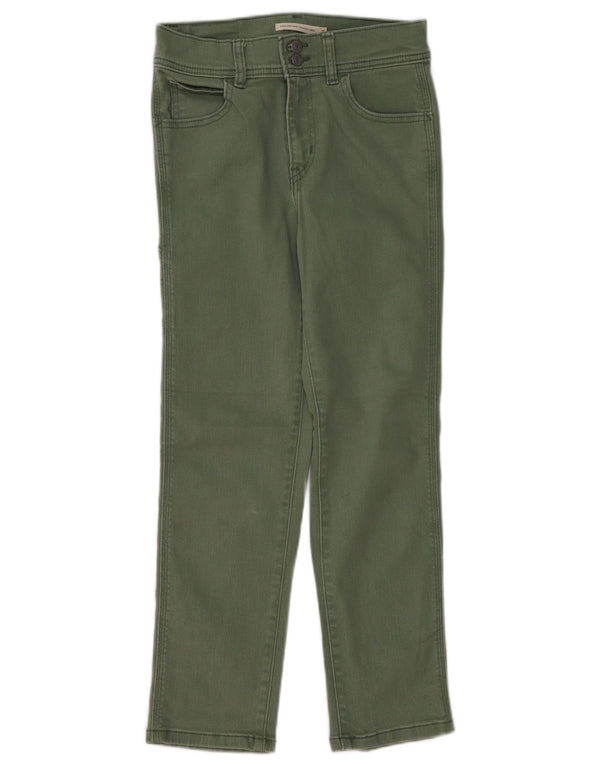 Blugi drepti cu talie înaltă pentru femei LEVI'S 724 L25 L25 bumbac verde