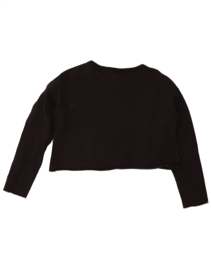 Pulover pentru femei Champion Crop Graphic Oversized Pulover UK 10 Mic Negru