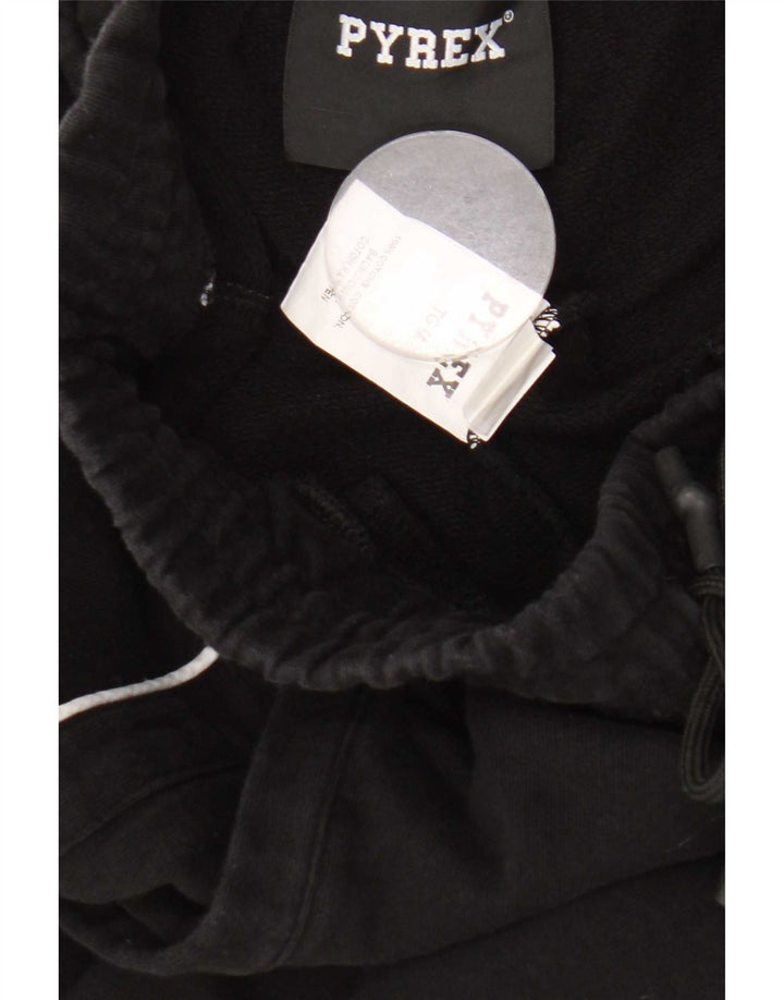 Pantaloni de trening grafic Pyrex pentru bărbați Pantaloni de jogging Bumbac mediu negru
