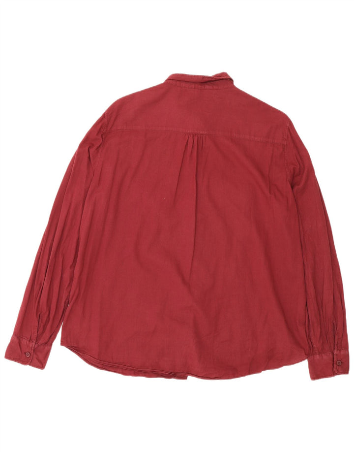 Cămașă Massimo Dutti Femei EU 44 XL Bumbac Burgundy