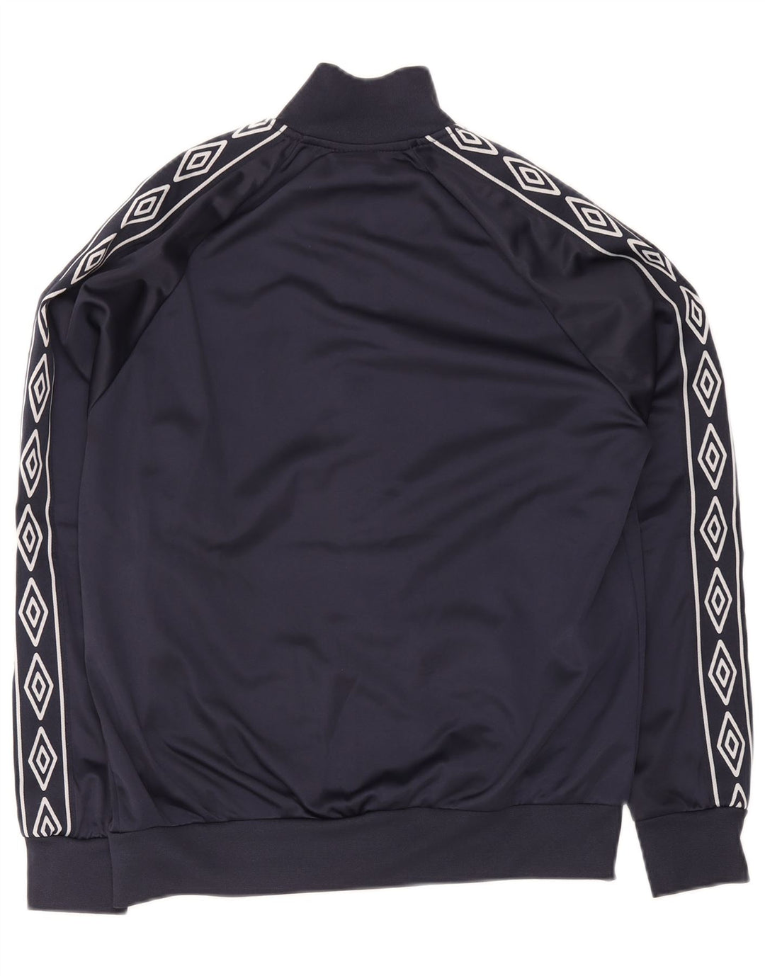 Jachetă de trening Umbro pentru bărbați, poliester geometric, albastru, mediu