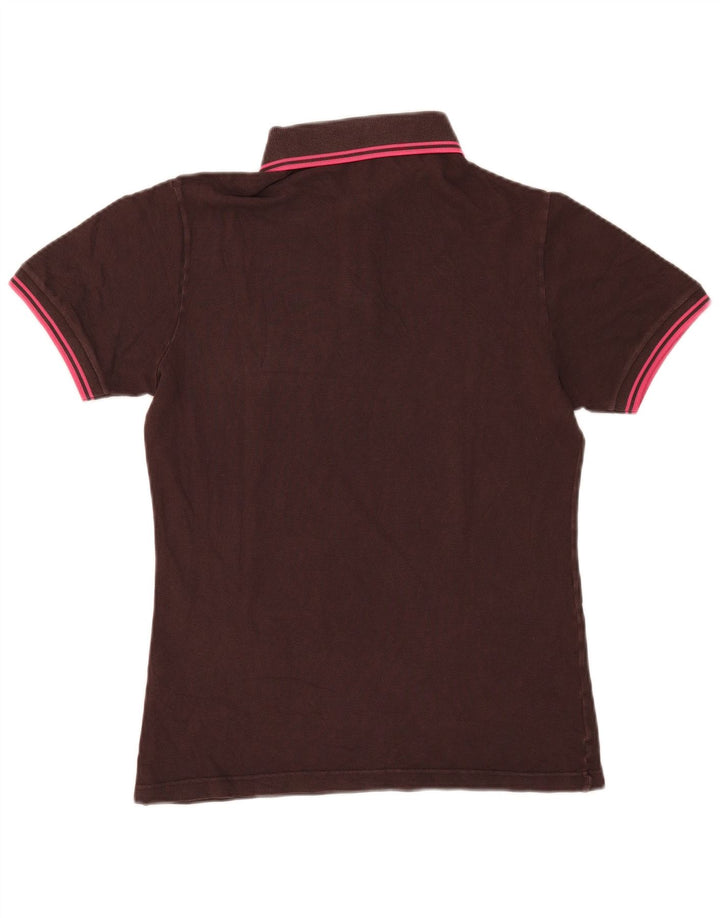 Cămașă polo Fred Perry pentru bărbați, bumbac maro mic