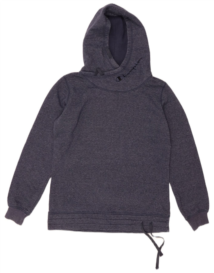 Pulover cu glugă cu grafic pentru femei CHAMPION UK 16 mare bleumarin