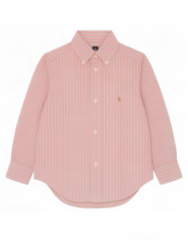 Cămașă Ralph Lauren pentru bebeluși 18-24 luni, bumbac cu dungi roz