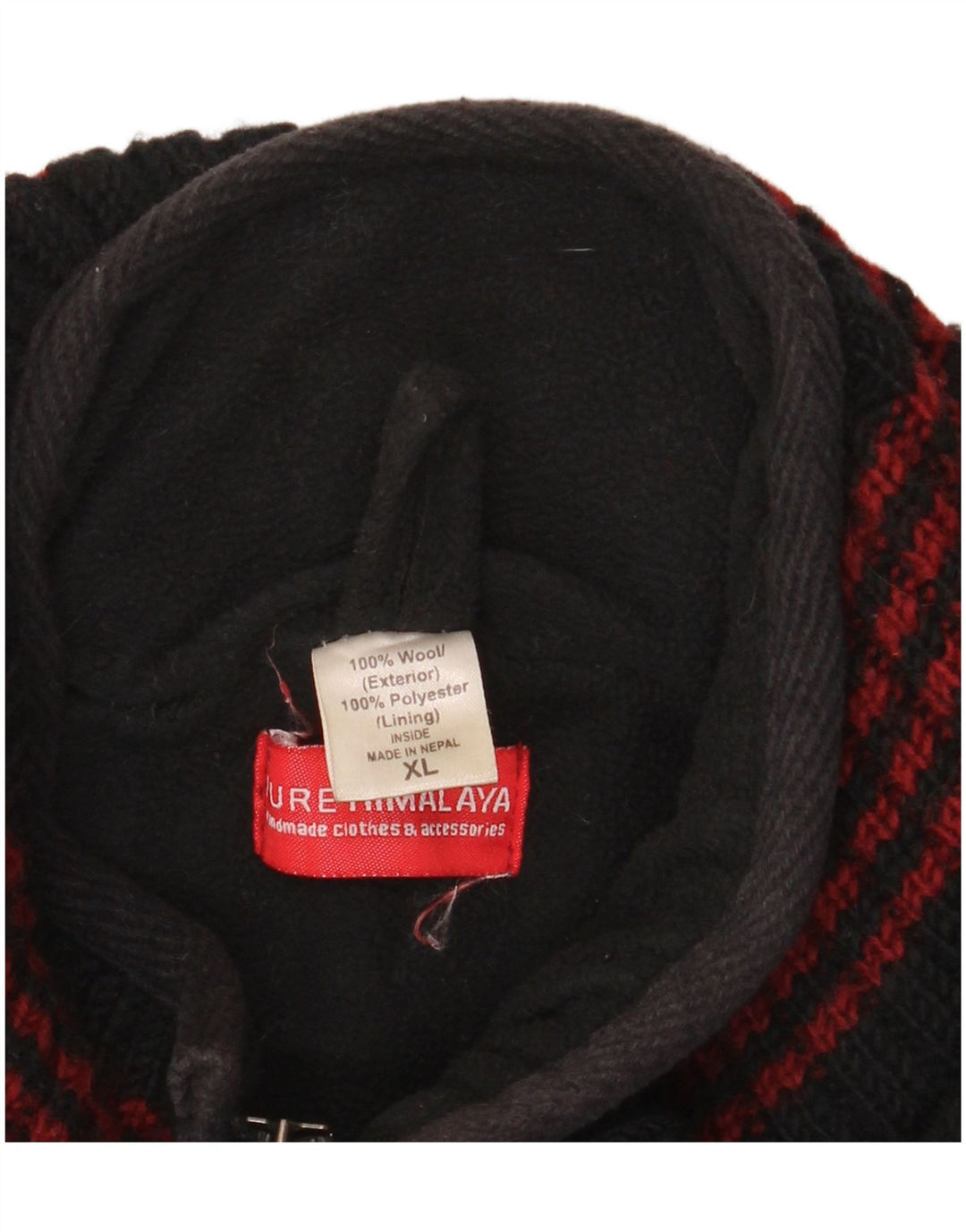 Pulover cardigan pentru bărbați HIMALAYA XL Lână cu dungi negre