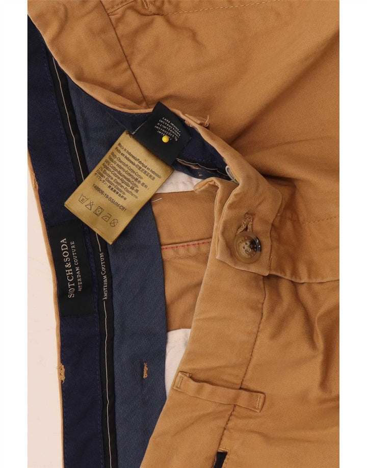 Scotch & Soda Pantaloni scurți chino pentru bărbați W33, bumbac mediu bej