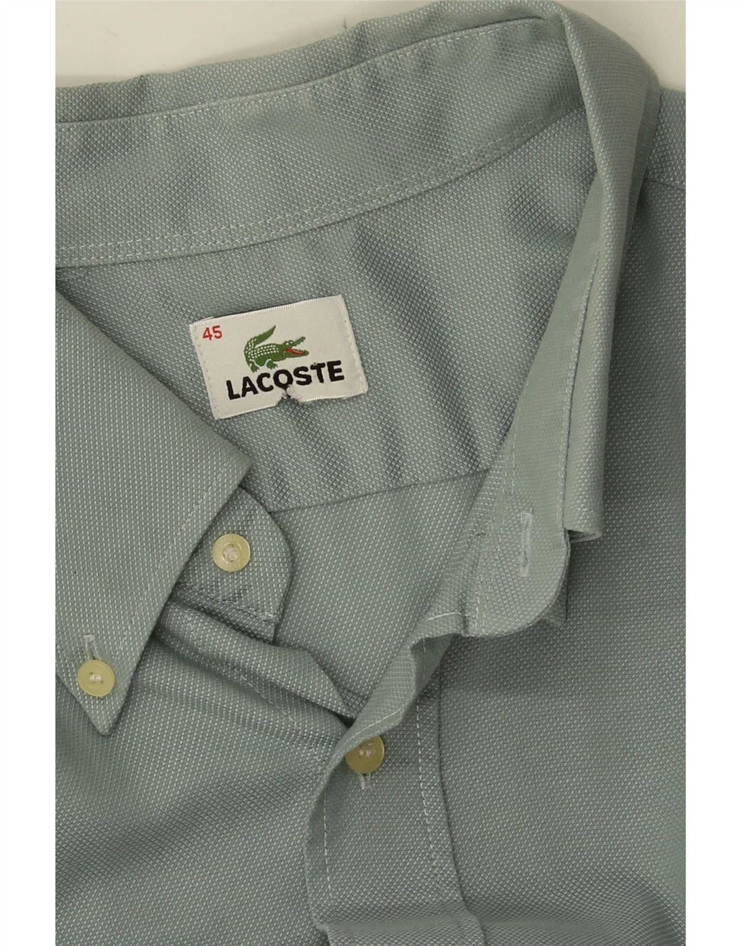 Cămașă cu mânecă scurtă pentru bărbați Lacoste Mărimea 45 XL Verde