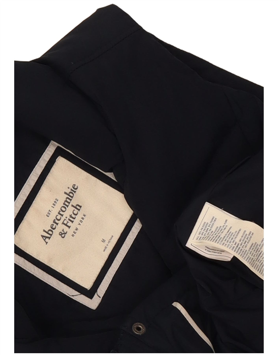 Gilet căptușit pentru femei Abercrombie & Fitch UK 12 Medium Bleumarin Poliester