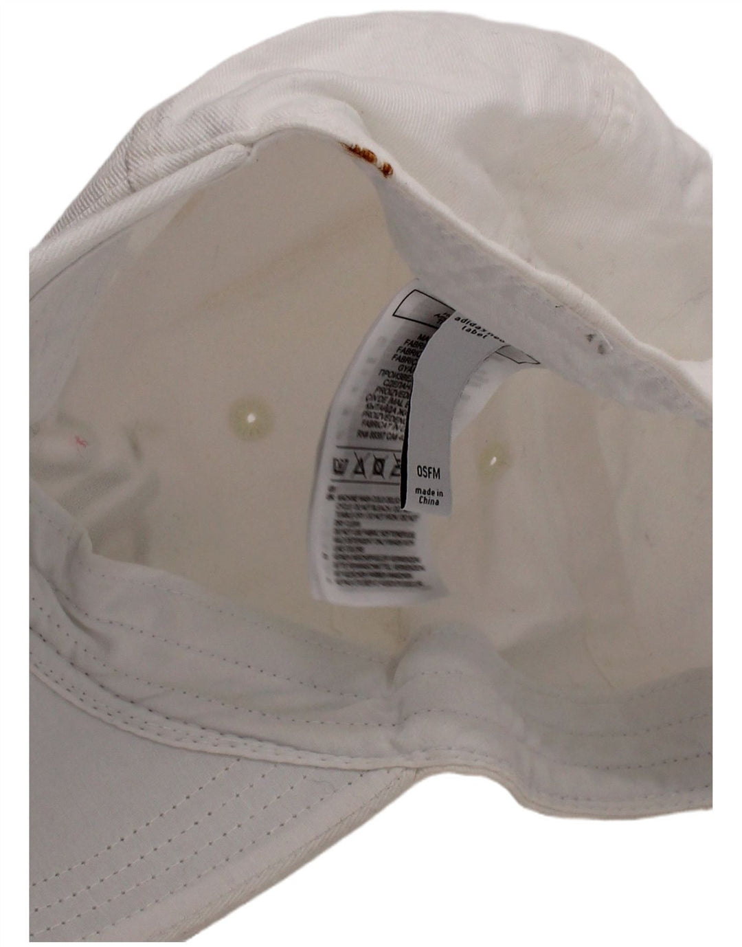 Şapcă de baseball cu grafică Adidas pentru bărbaţi, mărime, bumbac alb