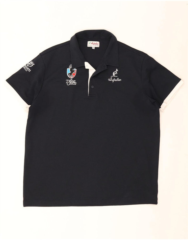 AUSTRALIAN L'ALPINA Tricou polo pentru bărbați 2XL poliester bleumarin