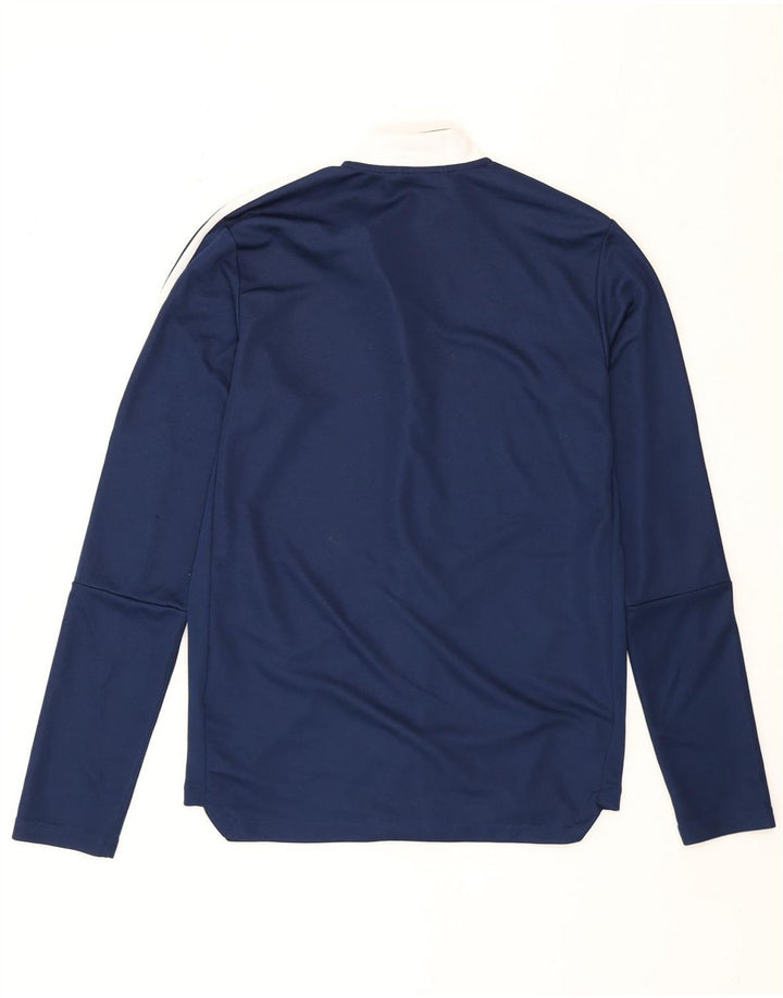 Jachetă de top pentru trening Adidas Aeroready pentru bărbați, poliester mediu albastru bleumarin