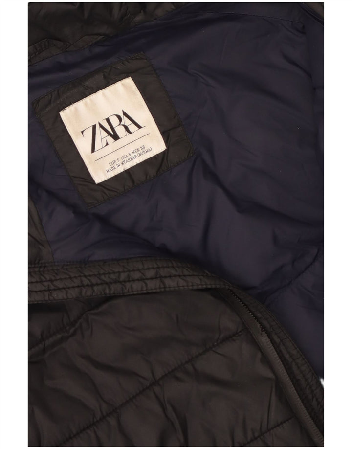 Jachetă căptușită cu glugă pentru bărbați ZARA UK 36 Small Black