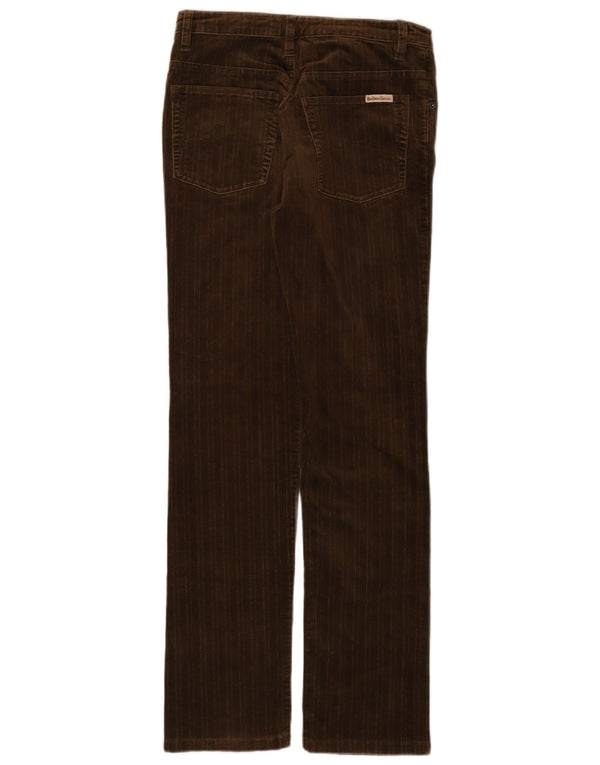 Marlboro Classics Pantaloni subțiri din velur pentru femei L28 L30, bumbac maro