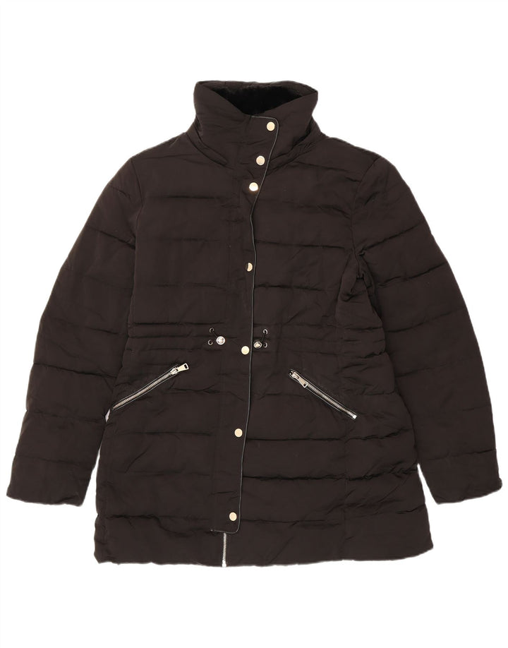 Palton căptușit pentru femei Zara UK 16 mare negru