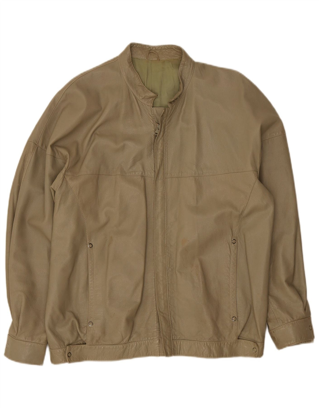 Jachetă de piele vintage pentru bărbați UK 38 Medium Khaki