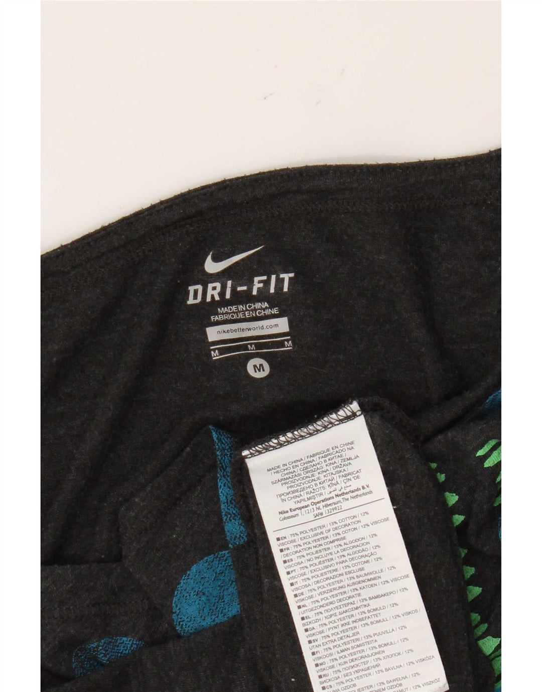 Top cu vestă grafică Nike Dri Fit pentru femei UK 14 Poliester cu buline gri mediu