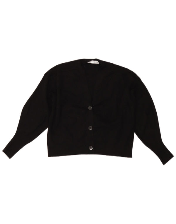 Pulover cardigan supradimensionat pentru femei Zara UK 10 mic, negru, viscoză
