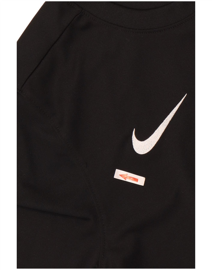 Tricou subțire Nike Dri Fit pentru bărbați Top mic poliester negru