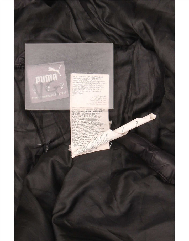 Jachetă căptușită cu glugă Puma pentru bărbați UK 38 Medium Black Nylon