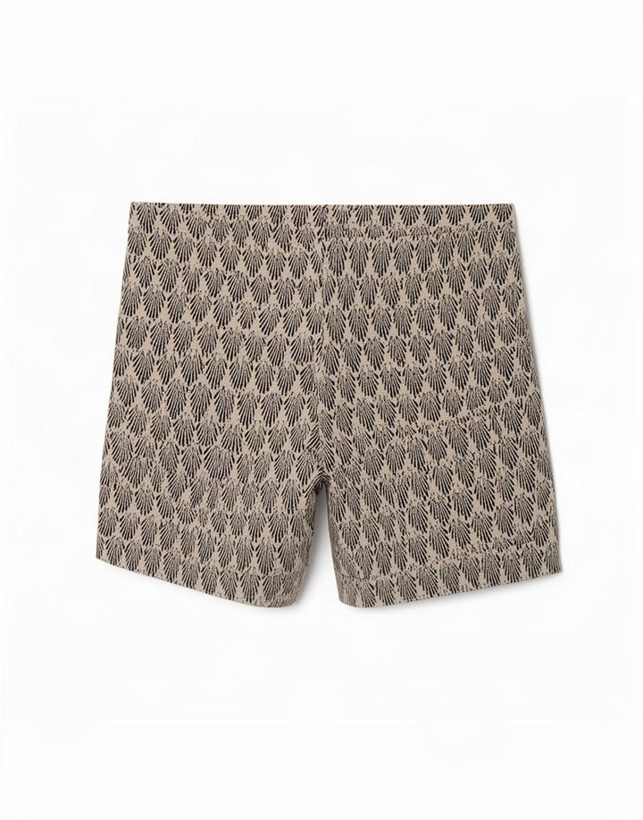 Pantaloni fierbinți cu model abstract pentru femei Zara, mari W30, poliester alb
