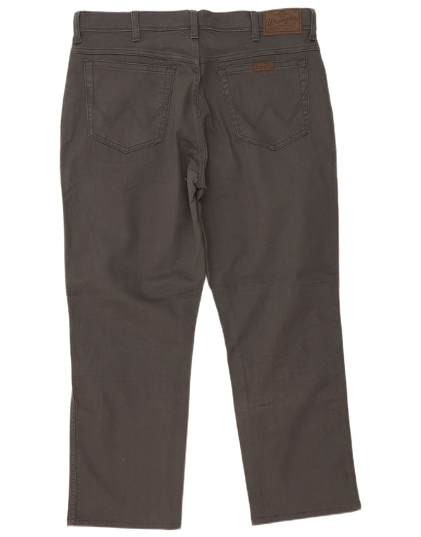 Blugi drepti pentru bărbați Wrangler W38 L30 bumbac gri