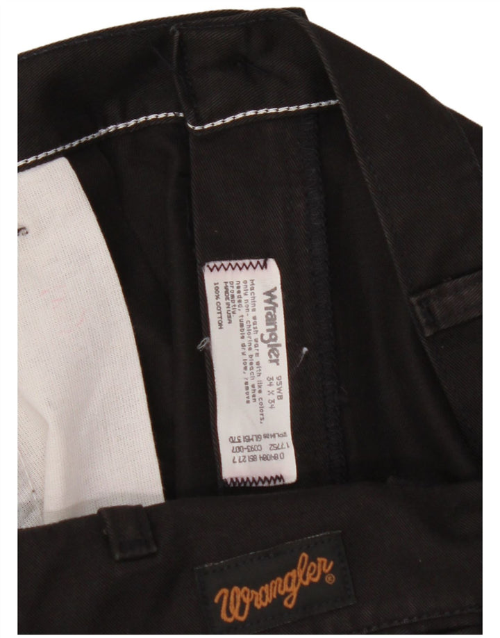 Pantaloni chino pentru bărbați WRANGLER L34 L34, bumbac negru