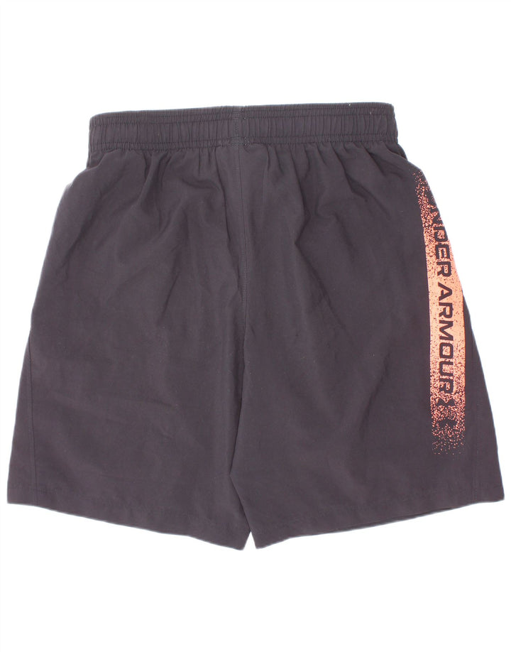 Pantaloni scurți sport grafic Under Armour pentru băieți 9-10 ani poliester negru mediu