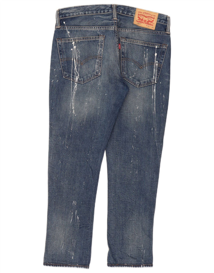 Blugi Levi's 527 Distressed Slim W32 L28 Bumbac albastru