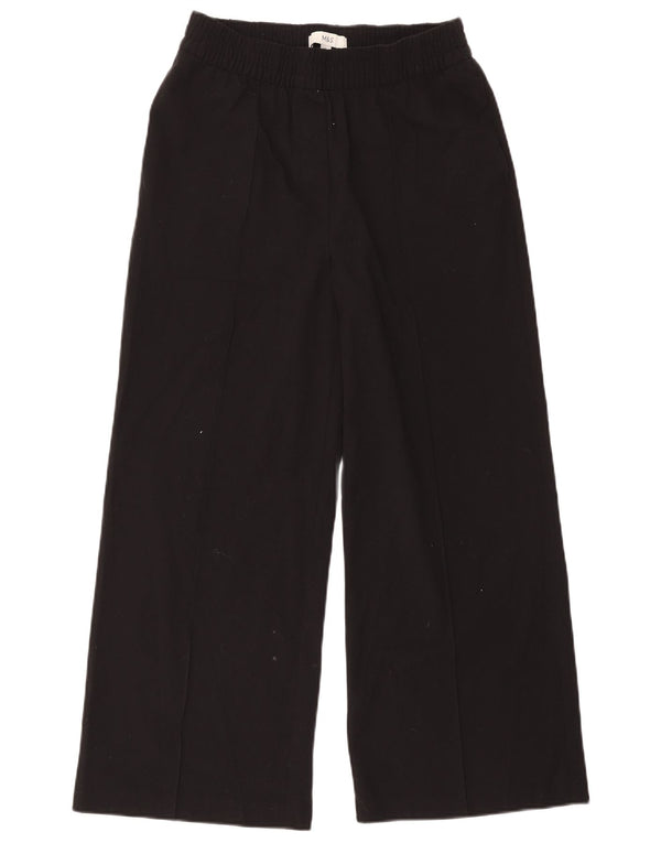 Pantaloni tăiați pentru femei Marks & Spencer UK 10 Small W30 L25 Negru