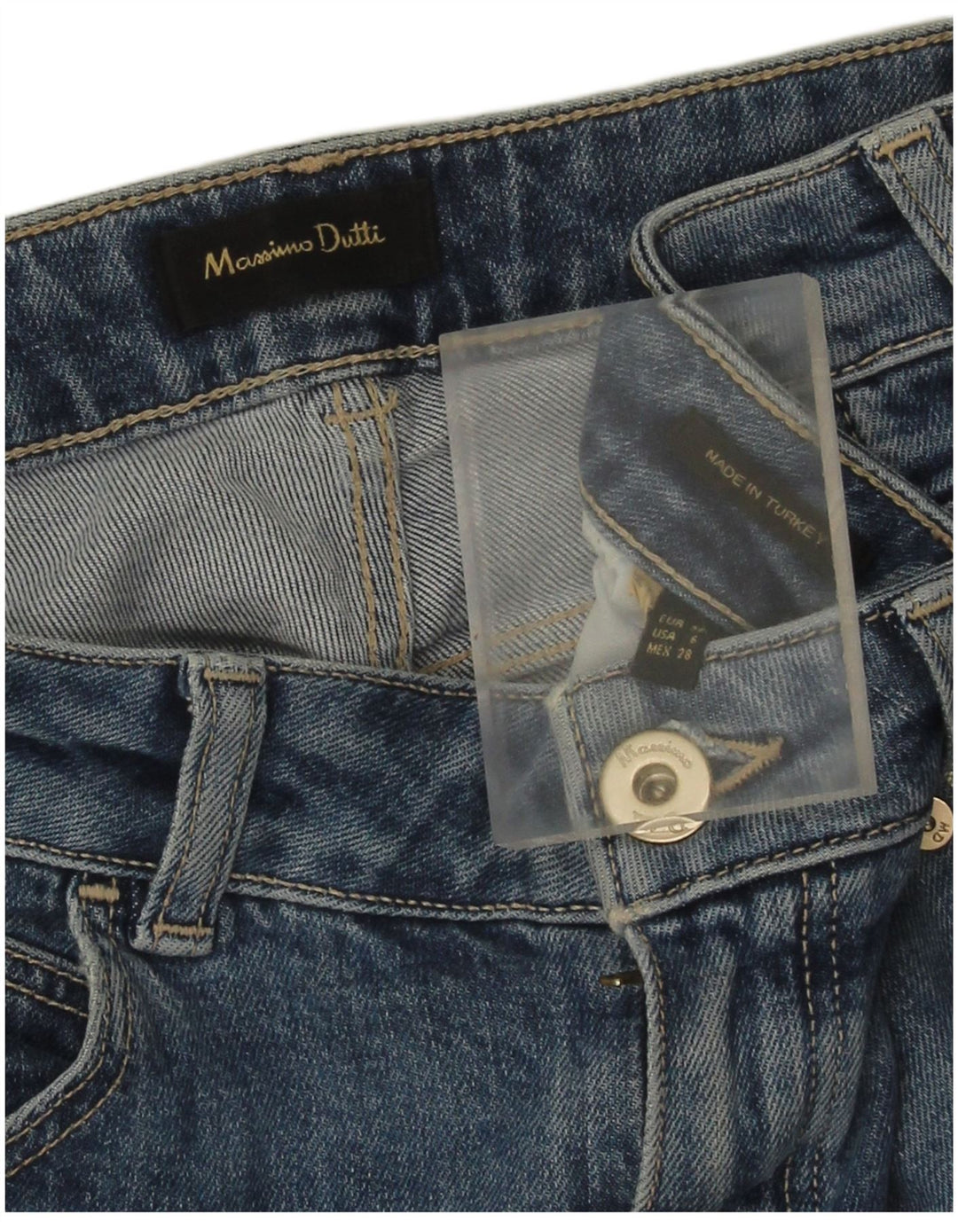 Massimo Dutti Blugi Drepți Femei EU 38 Mici L28 L27 Albastru