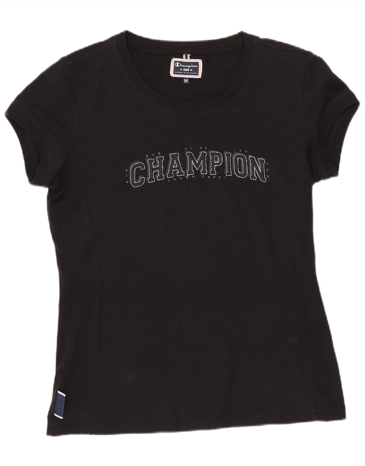 Tricou grafic Champion pentru femei Top UK 12 Medium Black
