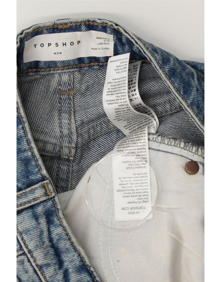Topshop Blugi Mom Tapered pentru femei L26 L32 Poliester albastru