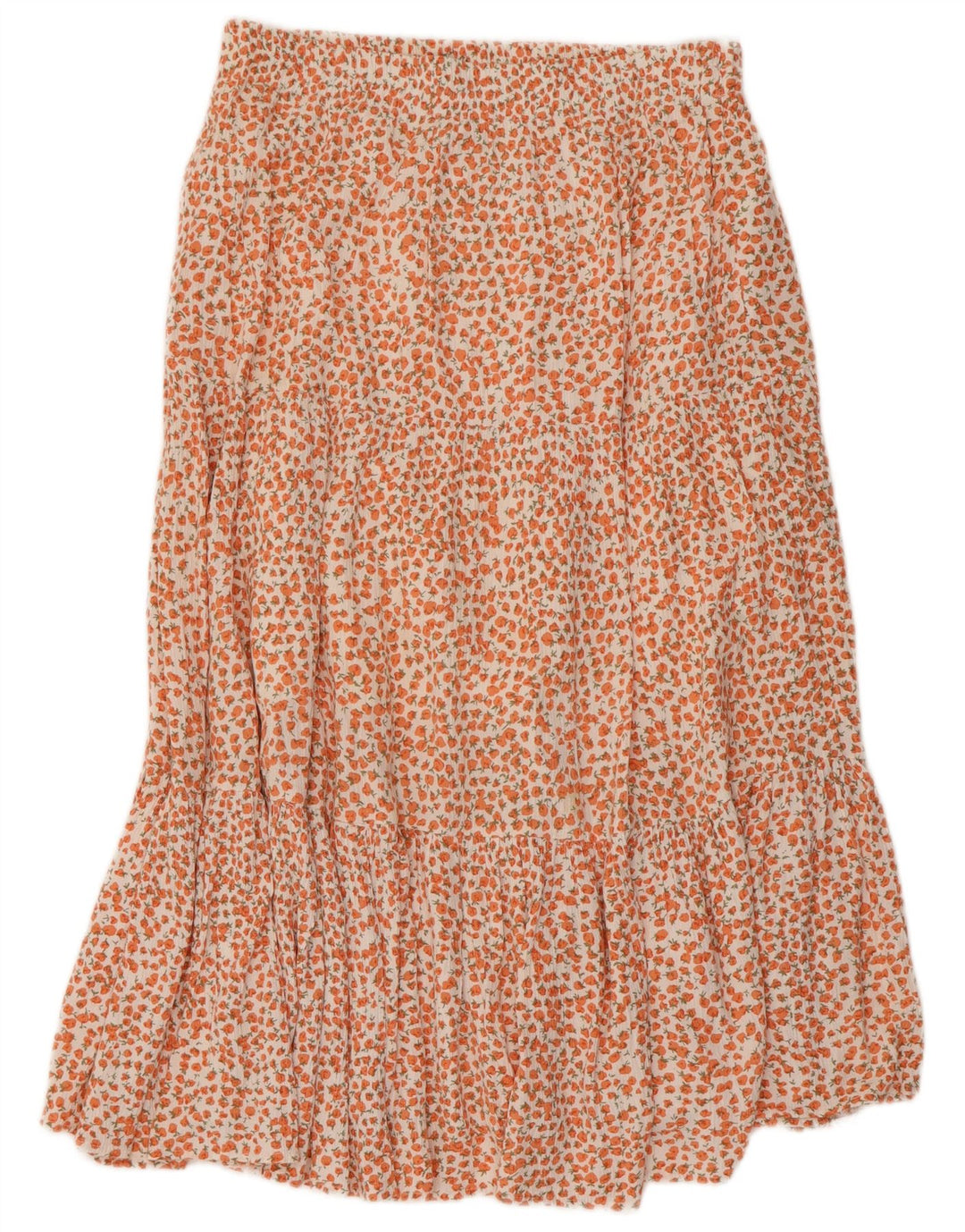 FRENCH CONNECTION Fustă A-Line pentru femei US 8 Medium W30 Orange Floral