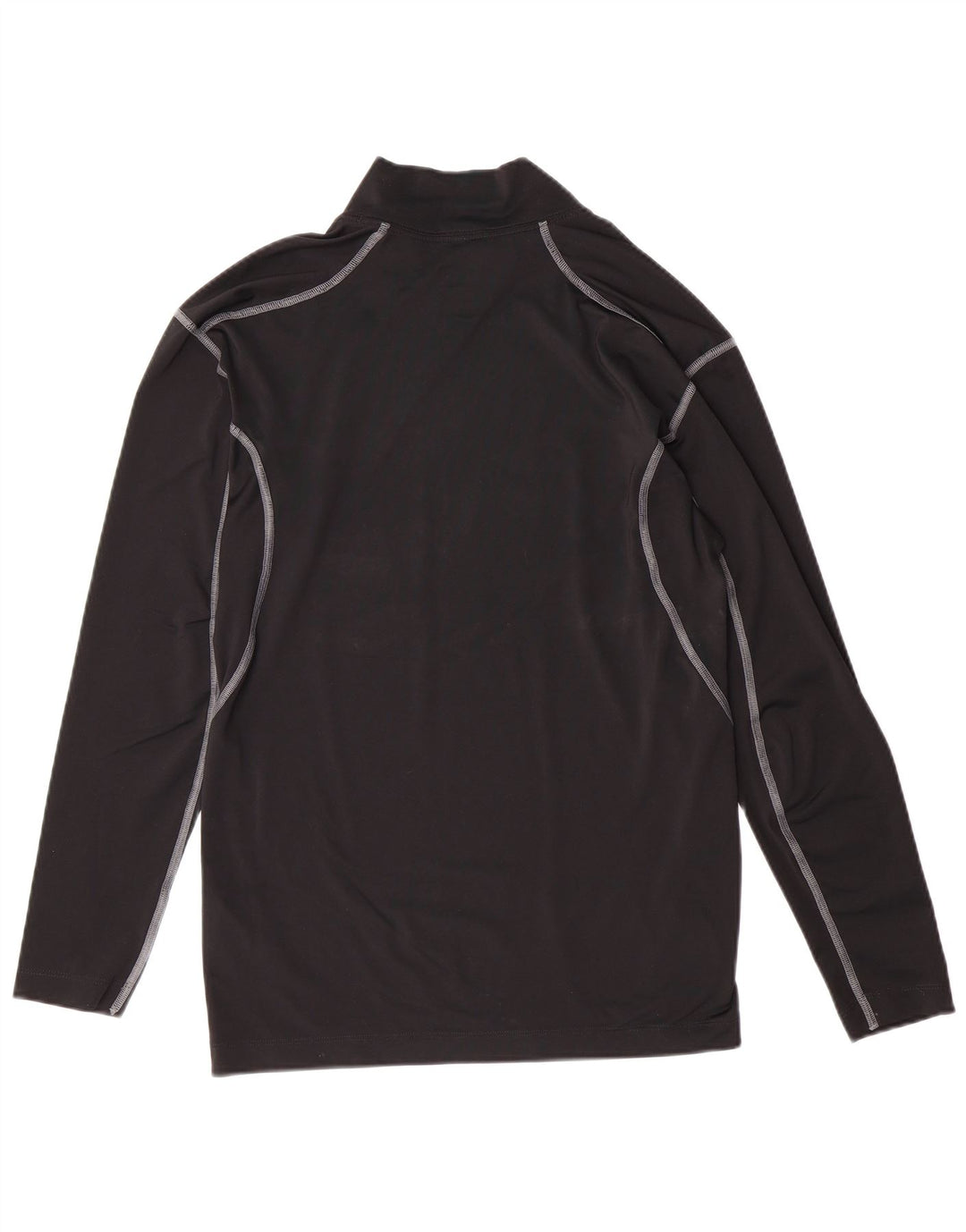 NIKE Womens Dri Fit Top Long Sleeve UK 14 Large Black Polyester