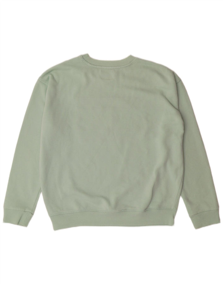 TOMMY HILFIGER Mens Graphic Sweatshirt Jumper Medium Green Cotton