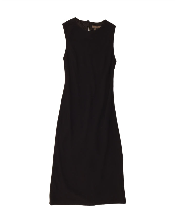ZARA Womens Sleeveless Maxi Dress EU 42 Large Black Wool Vintage Zara and Second-Hand Zara from Messina Hembry 