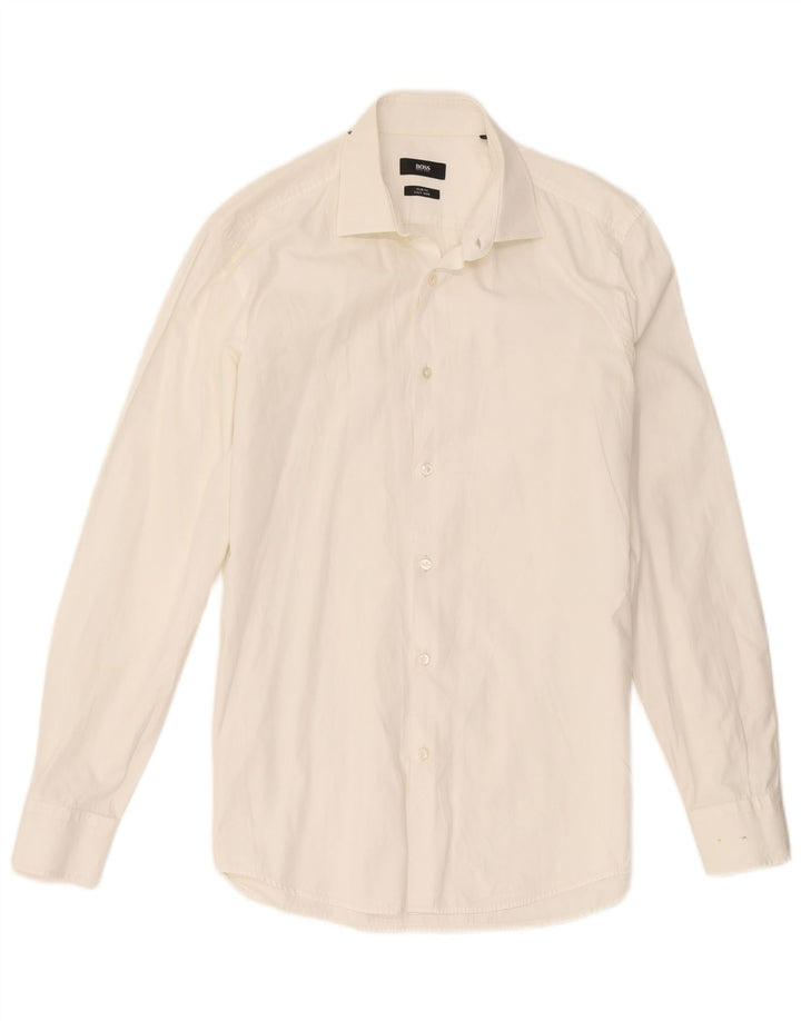 Cămașă pentru bărbați Hugo Boss Slim Fit Mărimea 39 15 1/2 Medium Alb