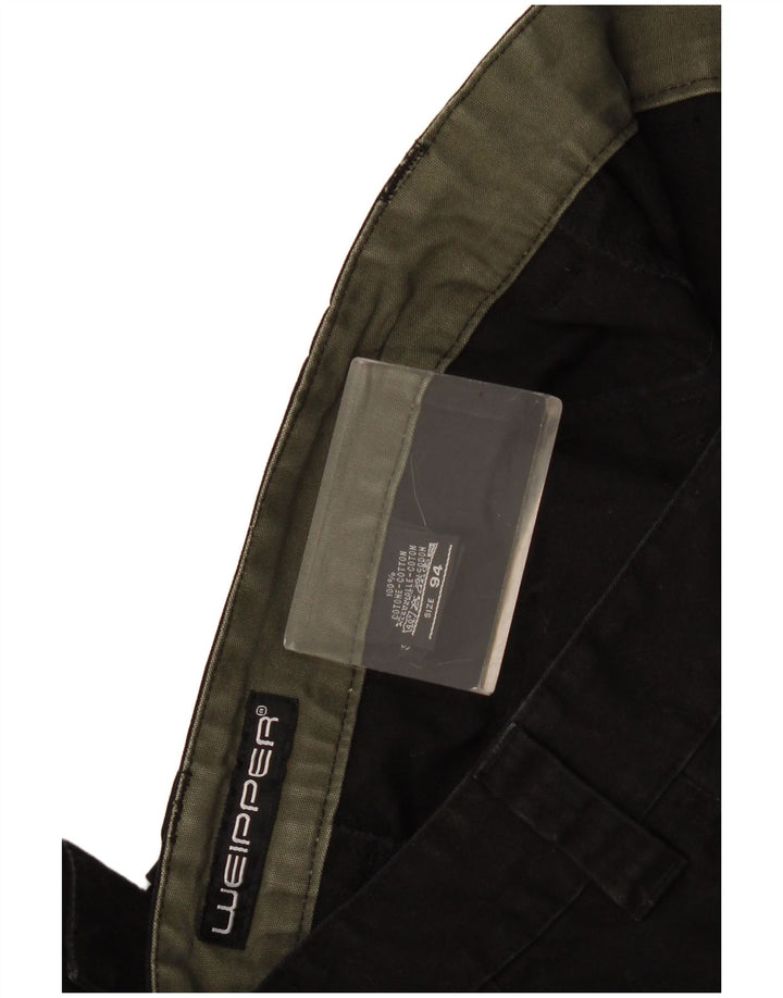 Pantaloni cargo drepți pentru bărbați Weipper W34 L34 bumbac negru