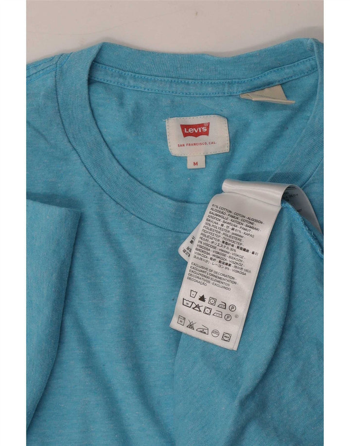 Tricou pentru bărbați Levi's Top mediu albastru bumbac cu pete