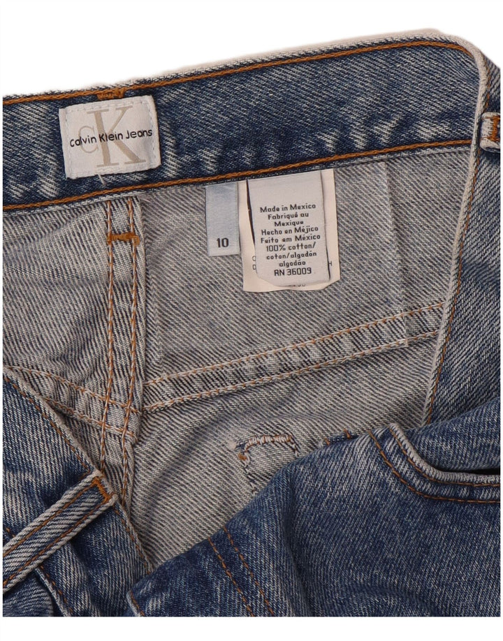 CALVIN KLEIN Blugi conici pentru femei US 10 Large W28 L28 Blue Bumbac
