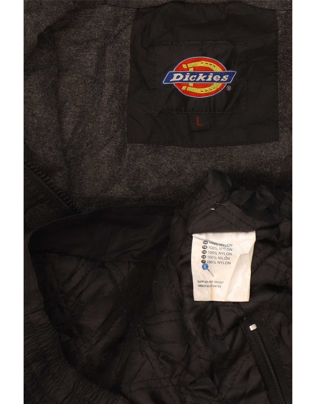 Jachetă bomber cu glugă pentru bărbați Dickies, UK 40, mare, negru, nailon