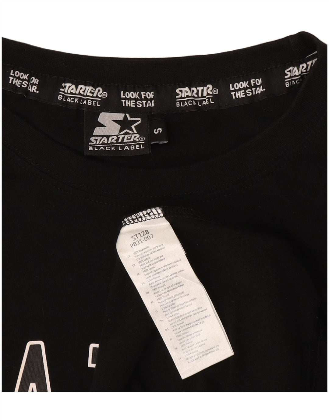 STARTER Tricou grafic pentru bărbați Top mic, negru, colorblock, bumbac