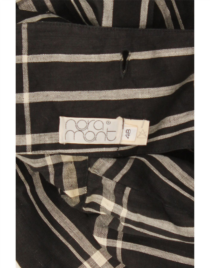 VINTAGE Womens Double Breasted Blazer Jacket IT 48 XL Black Check Vintage Vintage and Second-Hand Vintage from Messina Hembry 