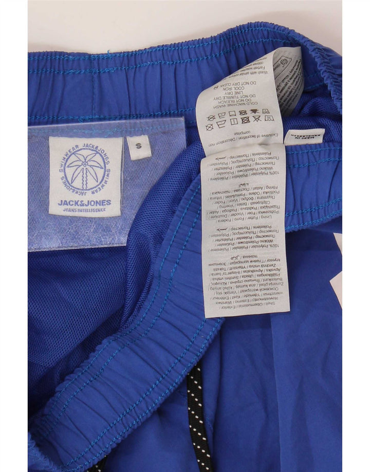 Pantaloni scurți de înot cu grafică Jack & Jones pentru bărbați, poliester albastru mic