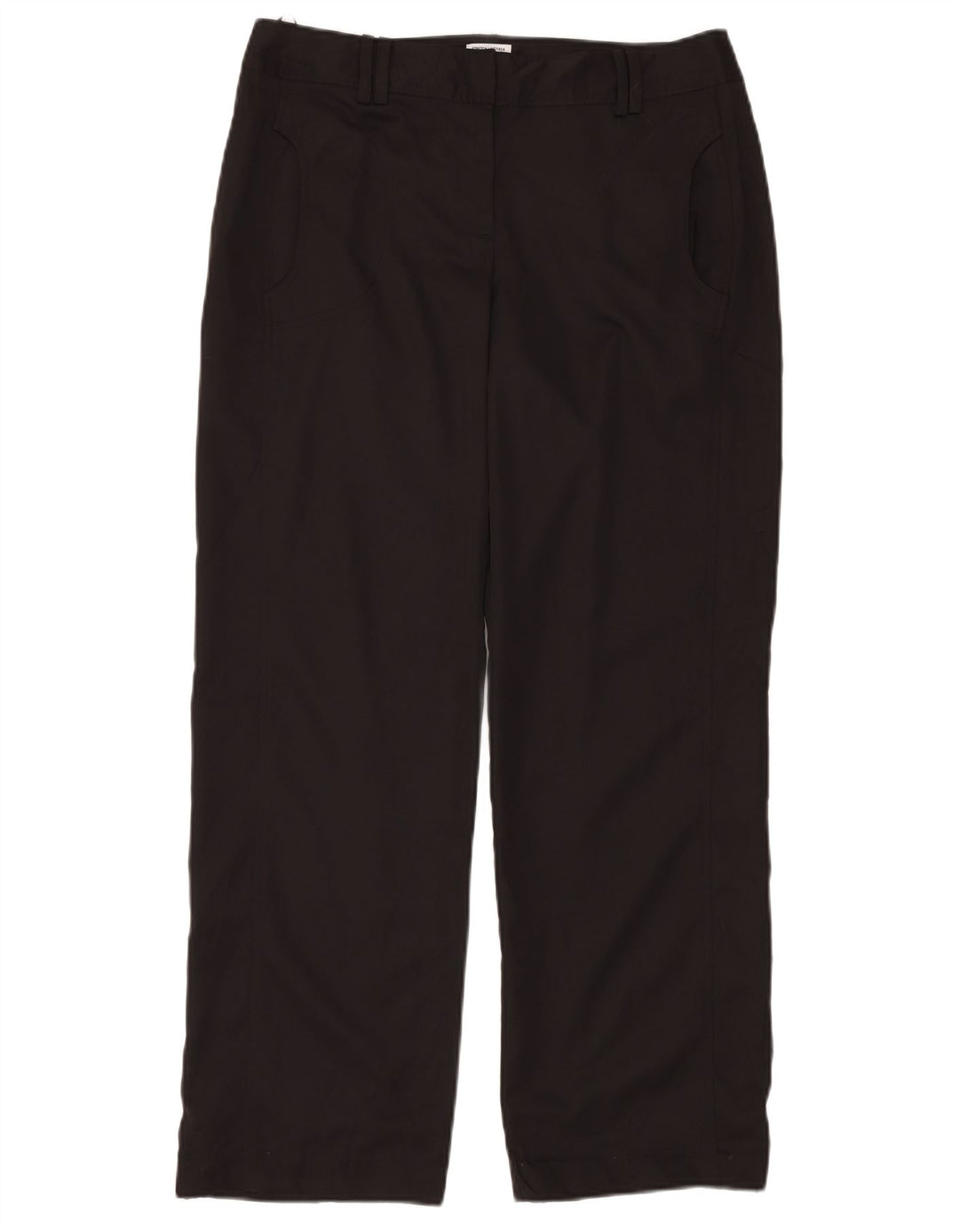 Pantaloni chino drepți pentru femei IZOD US 10 Large W32 L30 Poliester negru