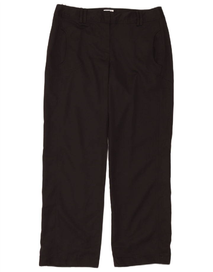 Pantaloni chino drepți pentru femei IZOD US 10 Large W32 L30 Poliester negru