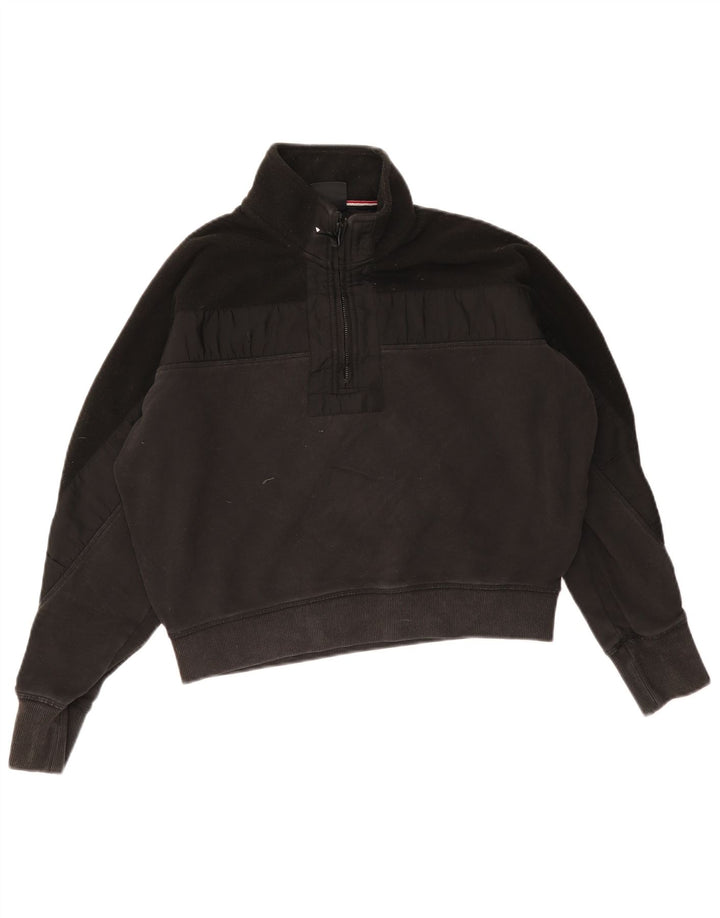 Pulover Superdry pentru femei, crop supradimensionat, UK 12 Medium Black